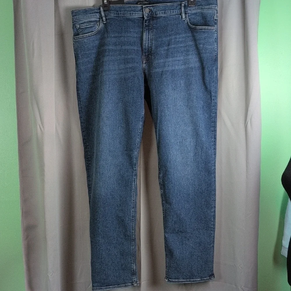 Banana Republic‎ Slim Fit 44x34 Mens Mid Rise Jeans Blue Wash Denim New
